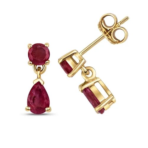 Ruby Dangle Earrings